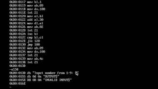 PTASK7G.COM TUTORIAL ASSEMBLY LANGUAGE DOSBOX 8086 W/ SAVE