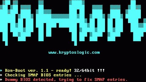 Bypass Forgotton Windows Password using Kon-Boot