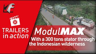 FAYMONVILLE ModulMAX: With a 300 tons stator through the Indonesian wilderness
It seems to be a real adventure to transport a 300 tons stator through the Indonesian wilderness…. and it is 😊! A challenging task, that company Tangguh Logistindo handled successfully. Discover more details on https://www.faymonville.com/stories/300tons-modular-axle-lines-stator-indonesia/ FAYMONVILLE ModulMAX: With a 300 tons stator through the Indonesian wilderness