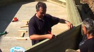 How to install a Wooden Pool Part 5/13 - Wooden Ladder - DIY