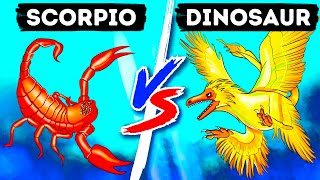 Tiniest Dinosaur vs Scorpion || The Strangest Fight