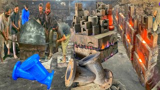 Process of Amazing Manufacturing Cast Iron Y Strainer Valve !! Production of Y Strainer Valve