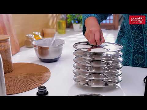 Classic Essentials Stainless Steel Idli Cooker with 6 Plates - video from SNB Enterprises