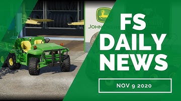 FS DAILY NEWS!! John Deere Gator 6X4, TLX 9000, Plus 4D Hesston Baler | Farming Simulator 19
