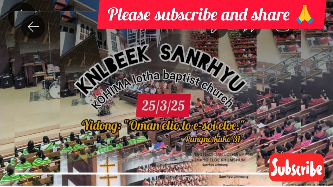KNLBE ELOE KHUMSHUM SANRHYU|KLBC@kohimalothabaptistchurch8170  NO LONGER I BUT CHRIST