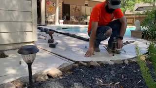 Swimming Pool Deck Leveling Timelapse | Fixing Sunken Concrete with Foam in Texas