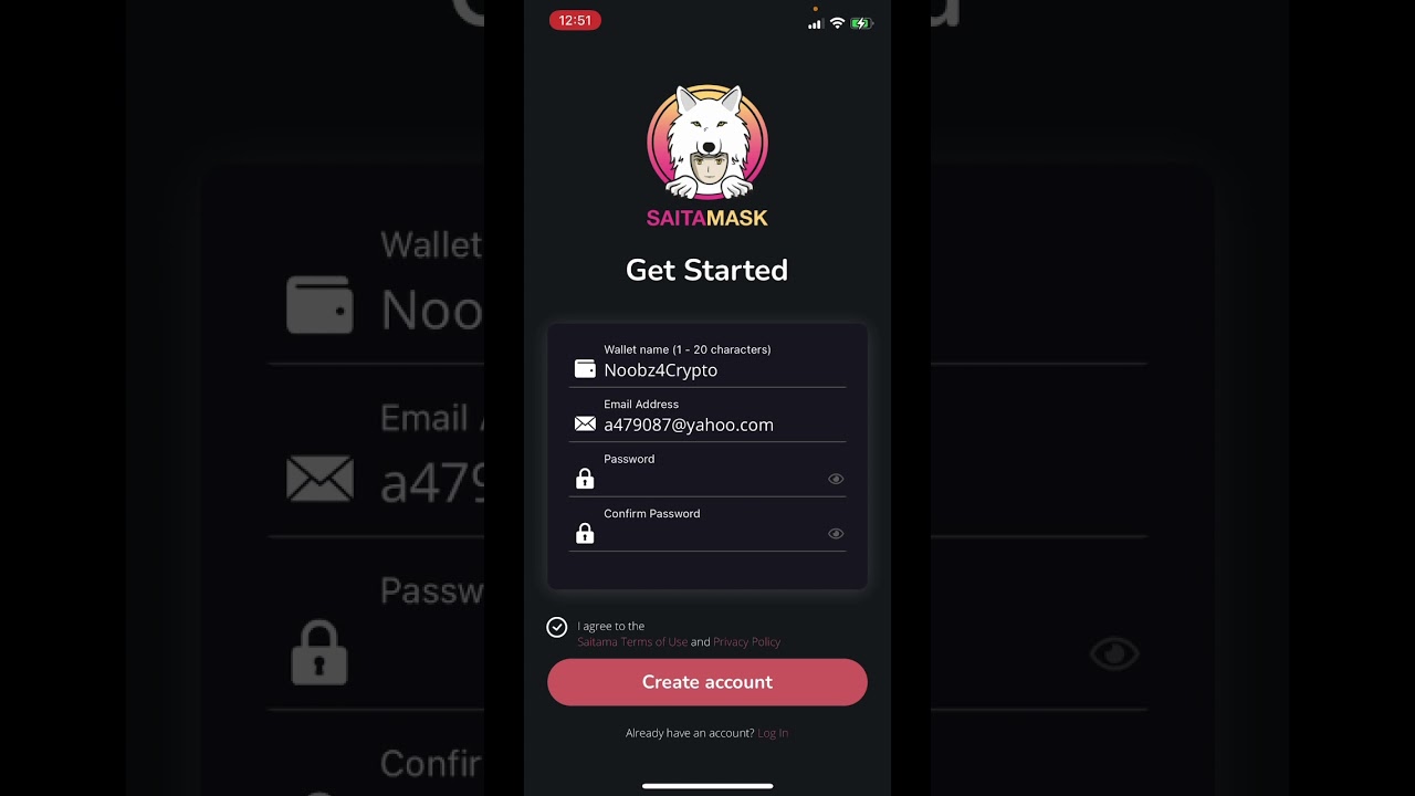 I downloaded Saitamask for apple iOS.