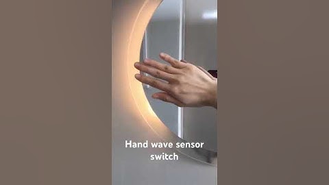 Hand wave sensor switch for led mirror#ledmirror #ledbathroommirror #touchswitch #touchsensor