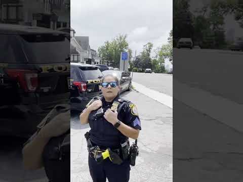 Female Police Sergeant demands permit for Free Speech!