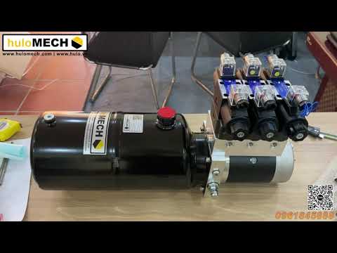 Video Bộ nguồn thủy lực mini 24V 2.2Kw 16Mpa - 3 van điều... - youtube