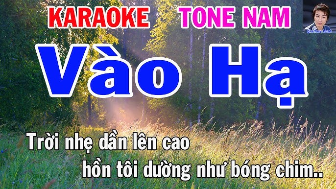 Karaoke Vào Hạ Tone Nam Nhạc Sống gia huy beat