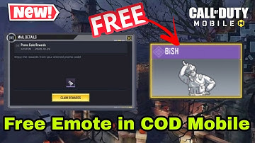 Get Free Emote in COD Mobile | Free Bish Emote promo code | Anniversary Rewards in COD Mobile