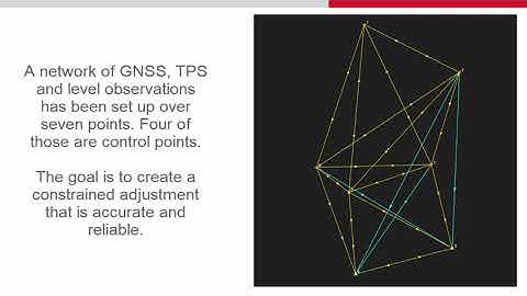 Leica Infinity – Adjustment Module - How to perform a network adjustment (Part 1)