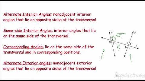Geometry - Section 3.1 Lines and Angles