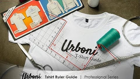 Urboni T-shirt Ruler Guide for Vinyl Alignment