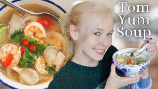 Trying Clear Tom Yum Soup | Cook & Eat With Me