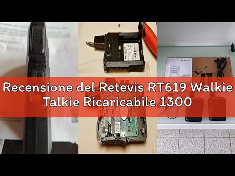 Recensione del Retevis RT619 Walkie Talkie Ricaricabile 1300mAh, PMR446 16 Canali Ricetrasmittenti M