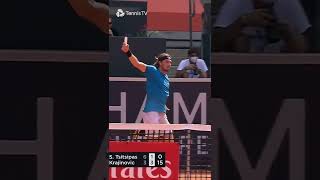 Tsitsipas's Tennis Racket Breaks In Two! 😳 screenshot 5