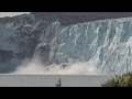 Glacier Calving montage from Childs Glacier in Alaska, August 2019 Ground and drone shots 4k