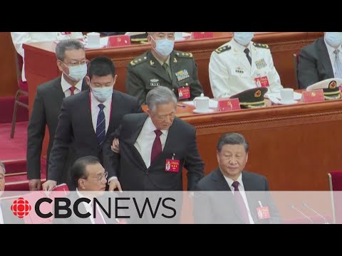 Hu jintao escorted out of china party congress