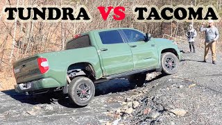 Tundra vs Tacoma 4x4 Off-Roading 2022 Rock Mud Ice Compilation Toyota Pickup Trucks