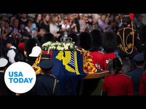 Queen Elizabeth II's coffin travels from Buckingham Palace to Westminster | USA TODAY