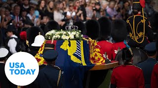 Queen Elizabeth Ii S Coffin Travels From Buckingham Palace To Westminster Usa Today