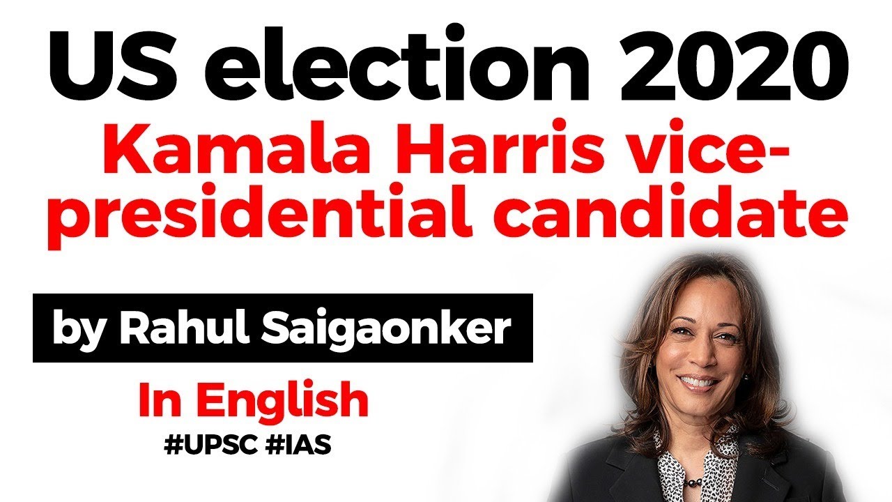 Us Election 2020 Biography Of Kamala Harris Vice Presidential Candidate In English Upsc Ias Youtube