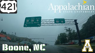 Entering Boone NC On Us 421 Highway North Carolina