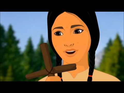 Saint Kateri Tekakwitha Catholic Cartoon