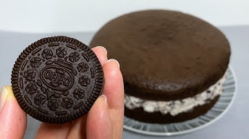 【Giant Oreo】ジャイアントオレオケーキを作ってみた！Giant Oreo cake.