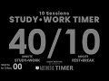 DARK Mode Pomodoro 40 10 Study Timer 10 Sets 40 Minute Study Timer Gentle Alarm No Music DARK Mode Pomodoro 40 10 Study Timer 10 Sets 40 Minute Study Timer Gentle Alarm No Music
