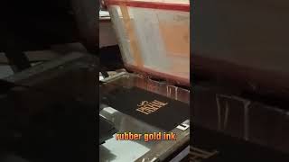 rubber gold ink,sablon manual #shorts