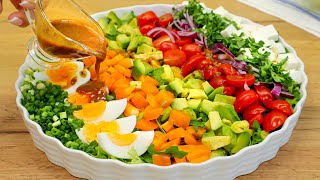 Few people know this recipe! The recipe for a delicious avocado salad. Healthy and tasty!