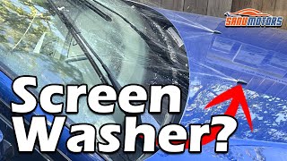 BMW SCREEN WASHER BLOCKED,  SCREEN WASHER NOT WORK