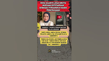 Reza Gladys Lega Nikita Mirzani Ditetapkan Sebagai Tersangka Kasus Pemerasaan #shorts #shortvideo