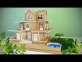 DIY Cardboard House #51 - Making Beautiful Mansion with Garden and Pool -  (Dreamhouse)