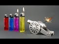 MINI CANNON vs LIGHTERS