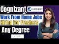Cognizant Work From Home Opportunity 2025 : Hiring for Freshers as Process Executive – Prod Ops