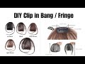 DIY Clip in Bangs // How to make Clip in Bangs from the Scratch