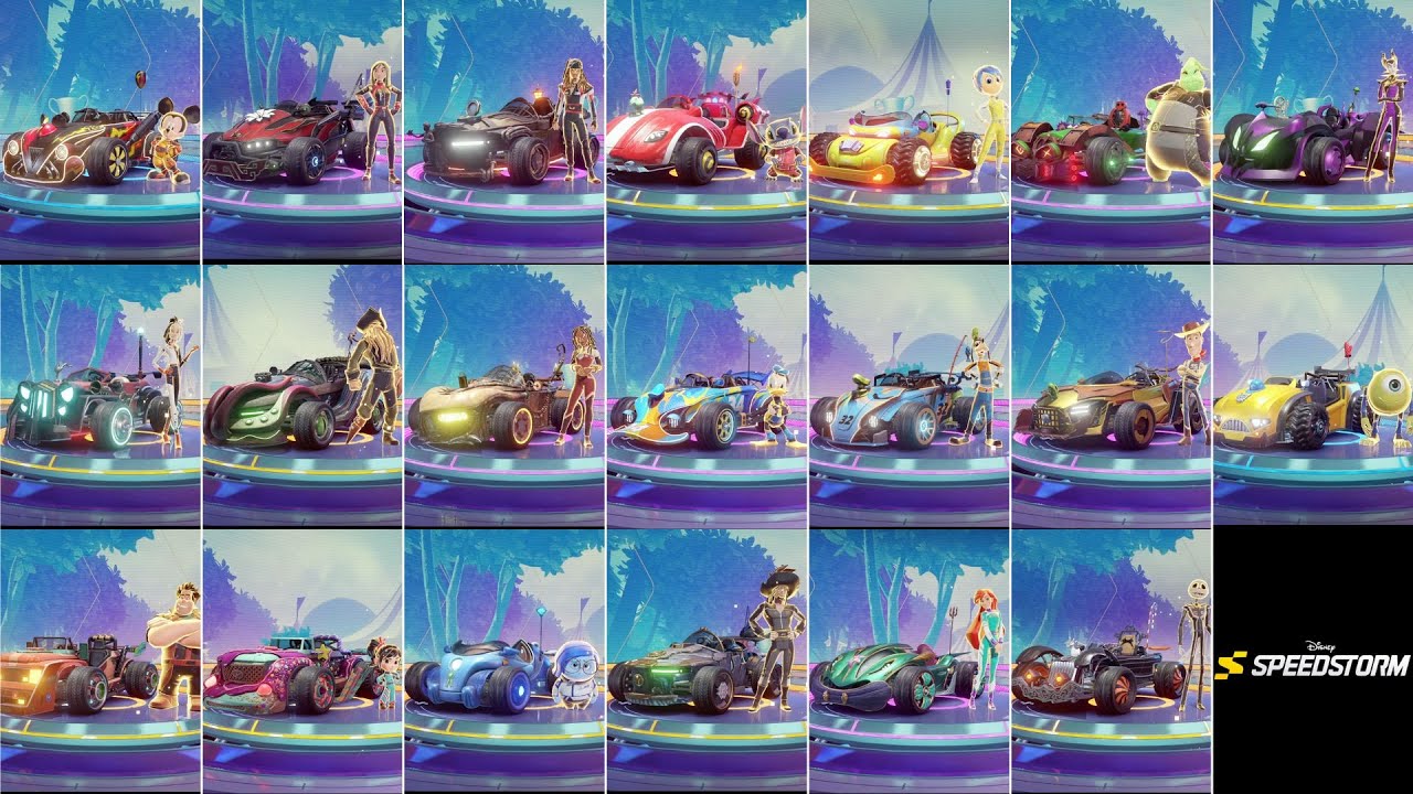 Disney Speedstorm (PC) // All 20 Deluxe Karts