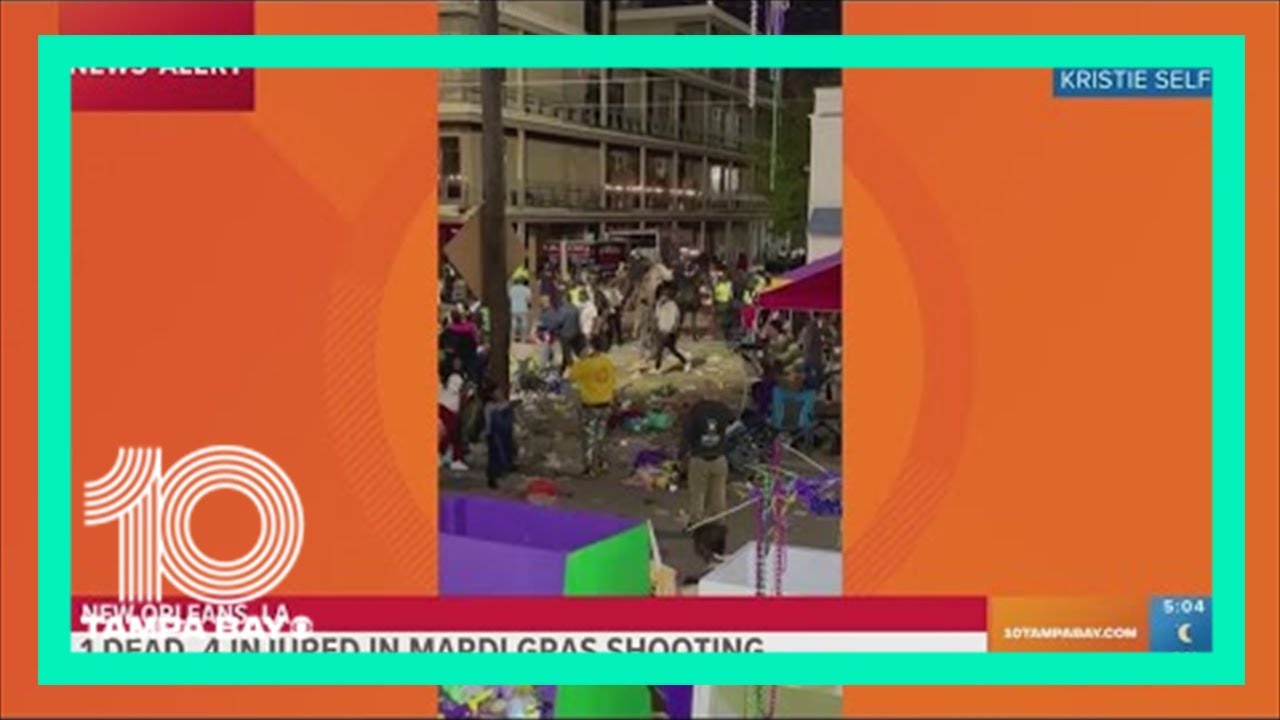 1 dead, 4 injured after Mardi Gras shooting in New Orleans - YouTube