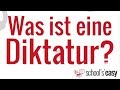 Diktatur - Was ist das eigentlich?