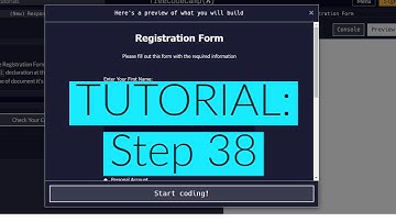freeCodeCamp | Learn HTML Form: Step 38