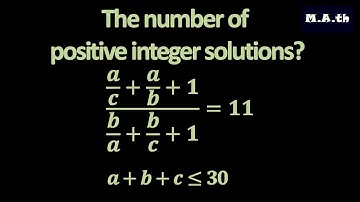 The Number of Positive Integer Solutions?