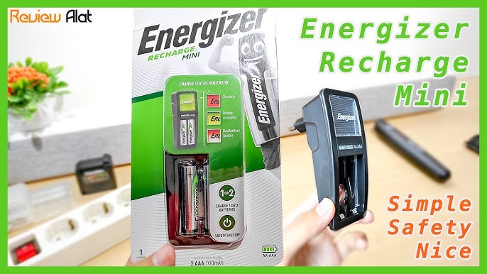 Cargador De Pilas Energizer Mini + 4 Pilas Recargables Aa Energizer ECOM11