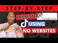 HOW TO PROMOTE CLICKBANK PRODUCTS WITHOUT A WEBSITE W/ FREE TRAFFIC 2020- TikTok Affiliate Marketing
