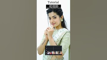 Fast photo status editing in VN || Rashmika Mandana|| VN app ||#shorts #fastediting