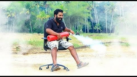 Fire Extinguisher Rotating Chair Experiment | M4 TECH |