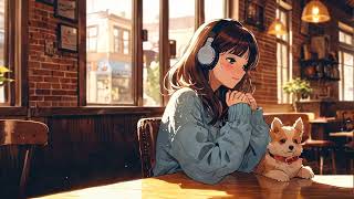 Coffe Shop Jazz Lofi - Waiting for a latte with the most adorable puppy - Deep focus, study, relax